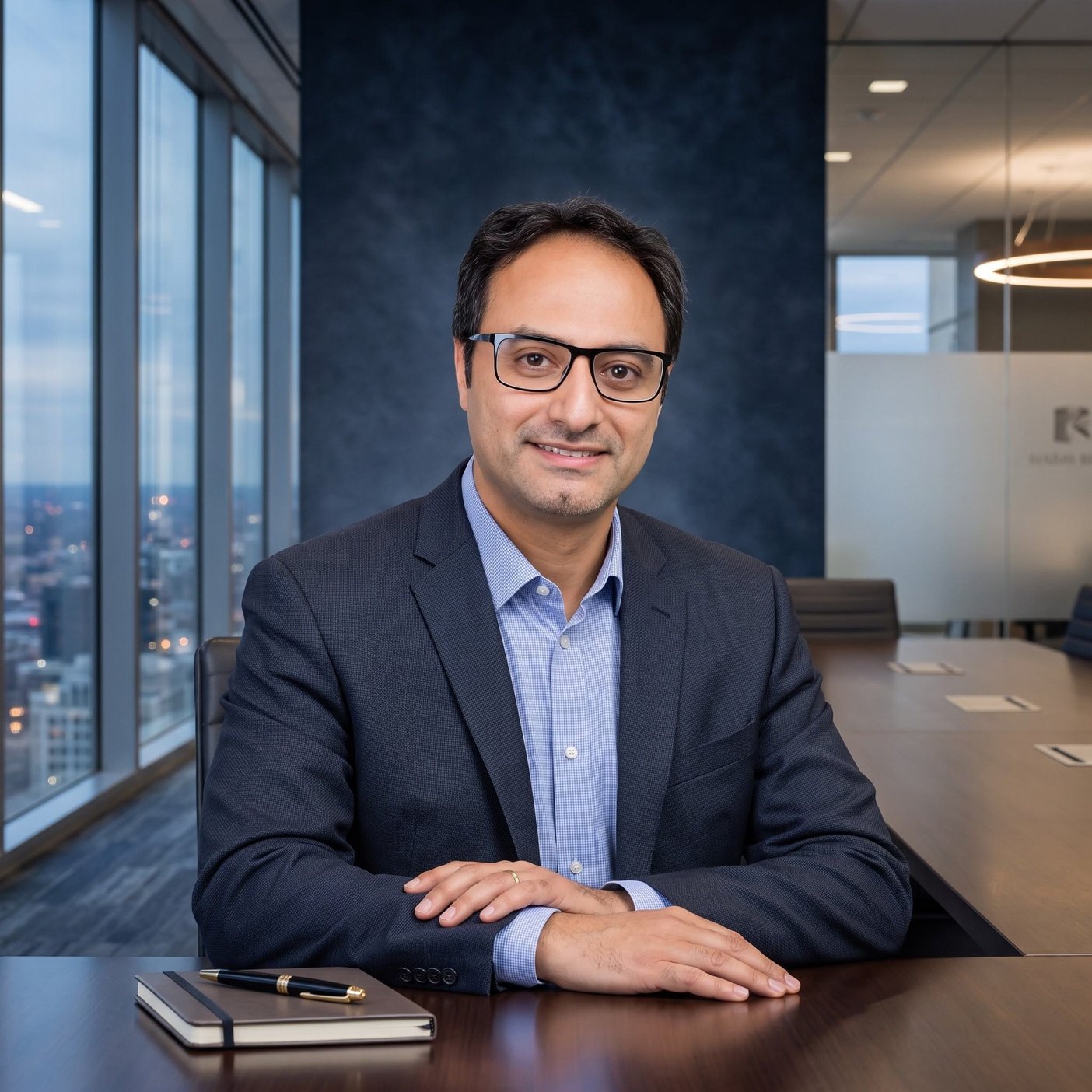 Portrait of the ConnectedOps Advisory founder seated at a desk